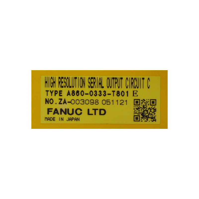 Popular Design for Fanuc Cooling Fan - Japan original fanuc high resolution serial output circuit A860-0333-T801 – Weite detail pictures