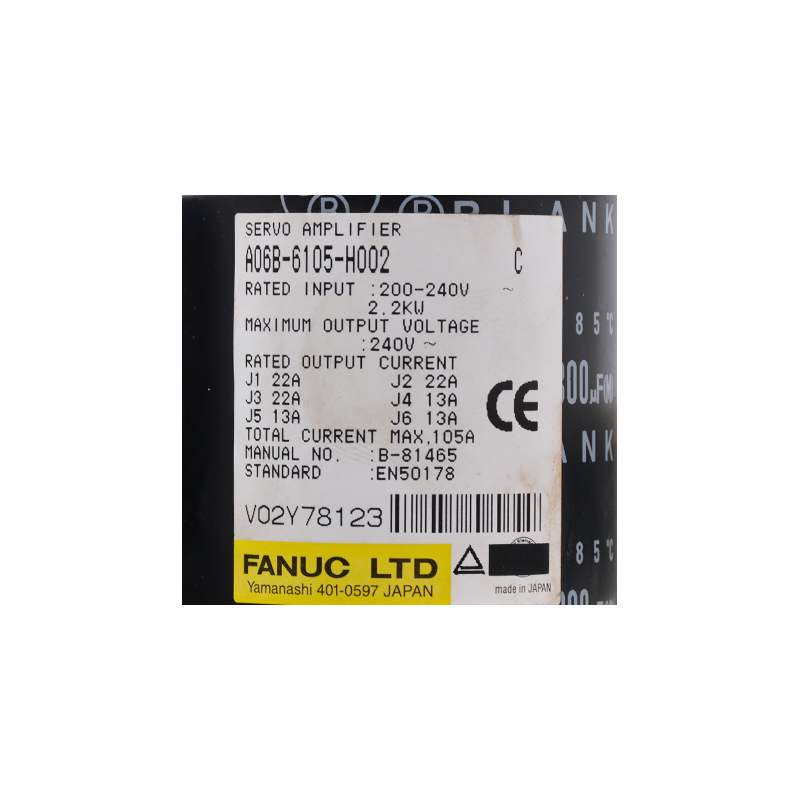 New Fashion Design for Fanuc 6t Control - Japan original fanuc servo amplifier A06B-6105-H002– Weite detail pictures